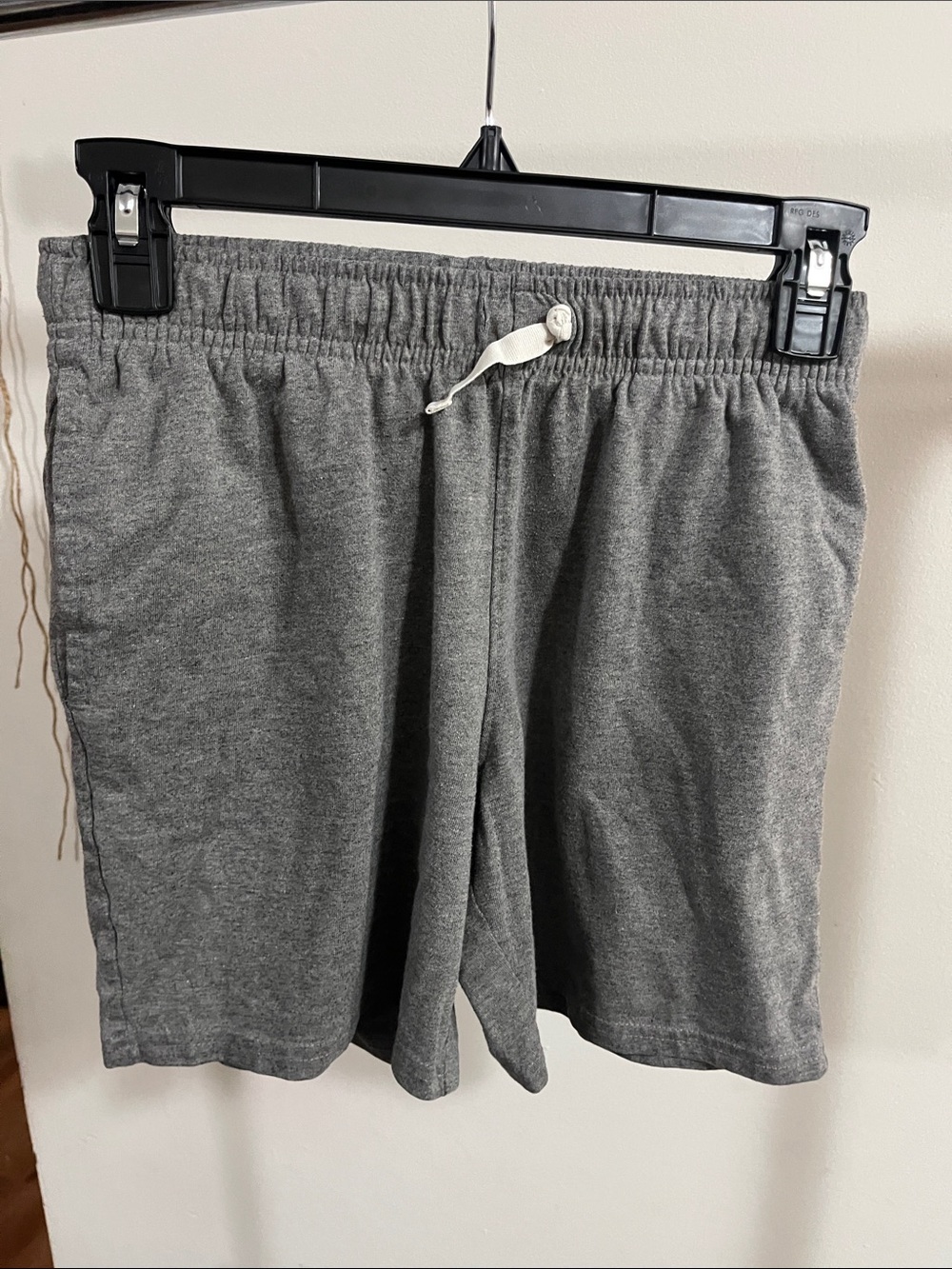 Boys Gray Drawstring Lounge Shorts - Broken drawstring